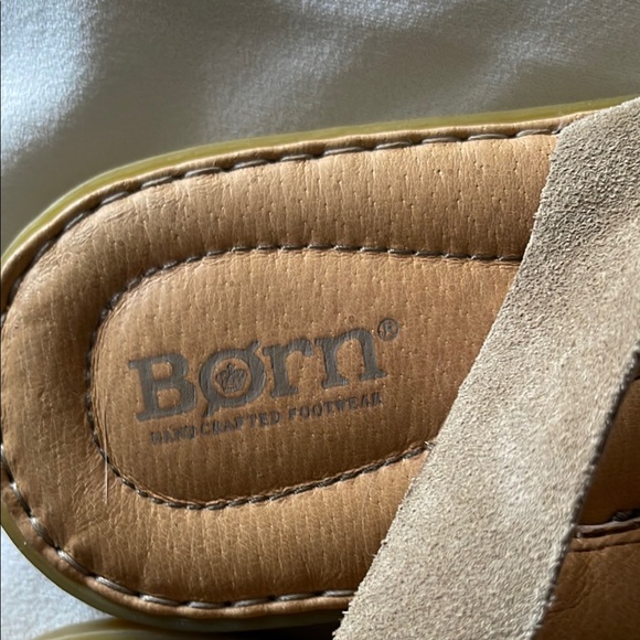 Born Brown Sandals with Suede Upper and Slingback Design - Picture 6 of 6